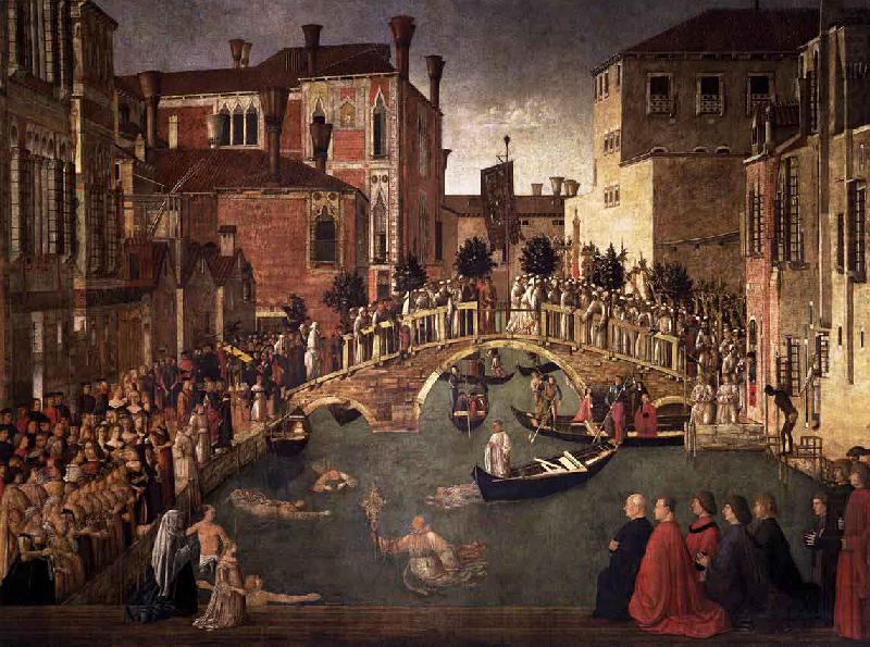 Miracle of the Cross at the Bridge of San Lorenzo, Gentile Bellini